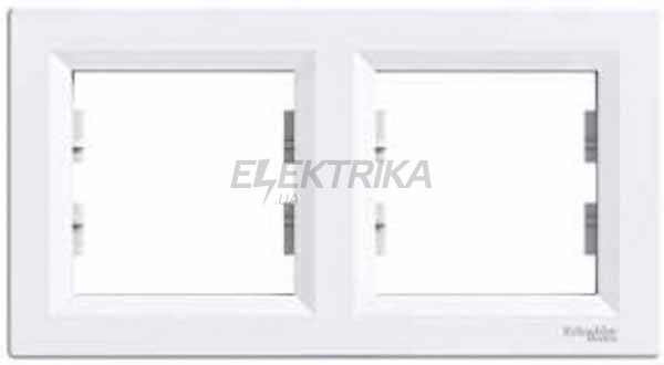 Рамка 2 посту Schneider Electric Asfora горизонтальна білий (EPH5800221)