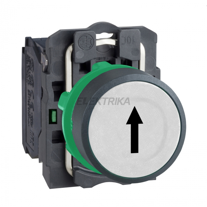 Кнопка Schneider Electric Кнопка 22 мм біла із поверненням XB5AA3341