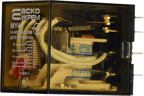 Реле проміжне АСКО-УКРЕМ МY4 (AC 110 V) (A0090010020)