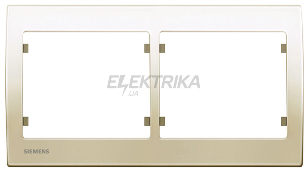 Рамка 2 посту Siemens Iris слонова кістка (S18002 A)