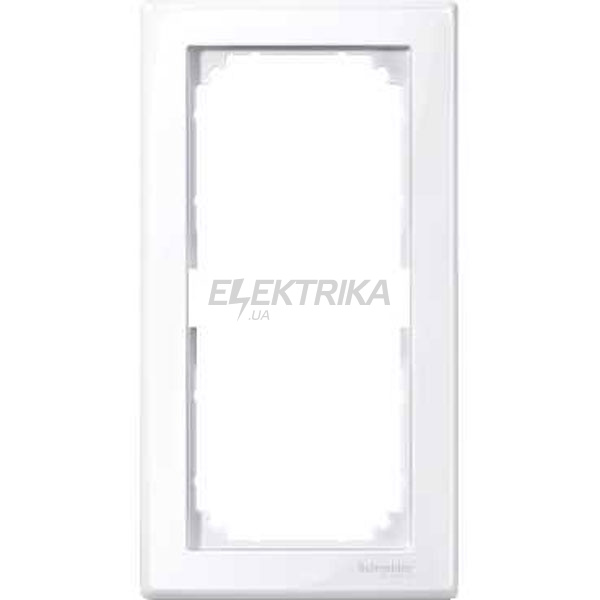 Рамка M-Smart 2-поста без перегородки, активний білий