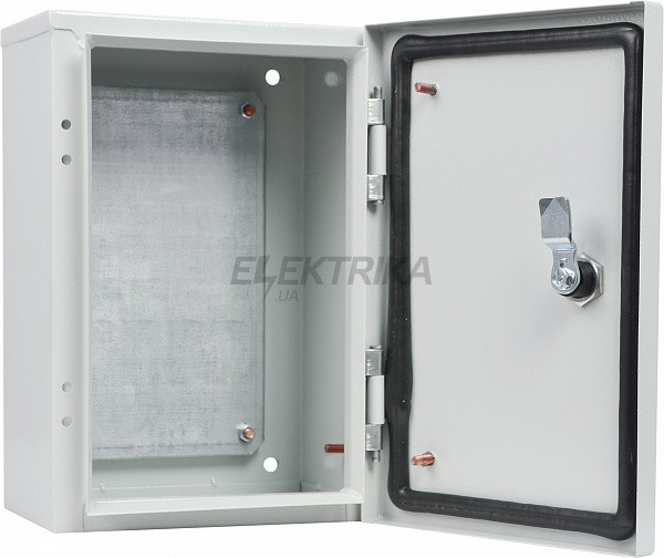 Корпус з монтажною панеллю металевий 30*20*15, IP54, серії UBox (A0260020013)