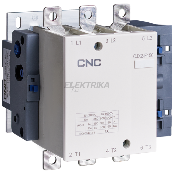 Електромагнітний контактор CNC CJX2-F-150 75кВт 220В 150А (Б00030460)