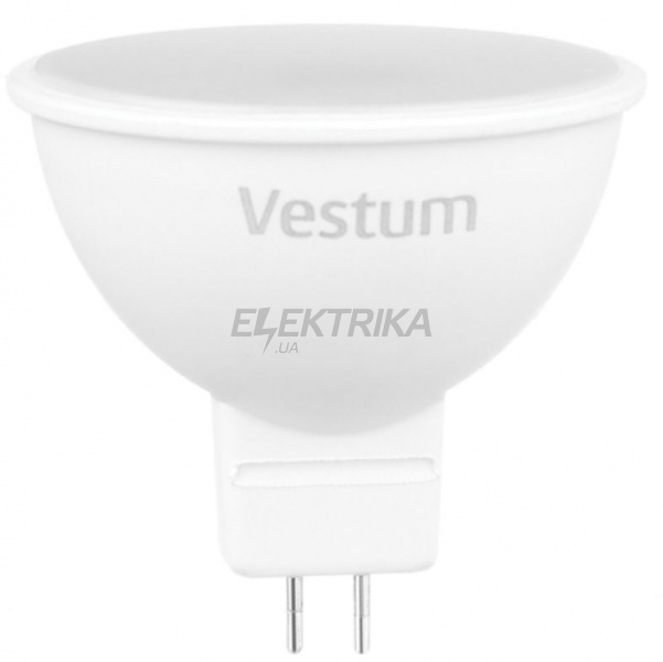 Лампа світлодіодна Vestum LED MR16 5W 4100K 220V GU5.3 (1-VS-1503)
