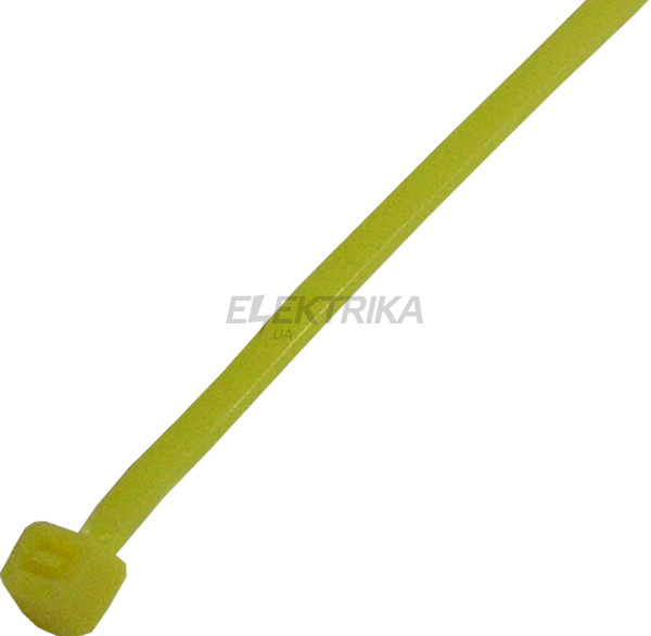 Кабельна стяжка e.ct.stand.400.8.yellow (100шт), жовта