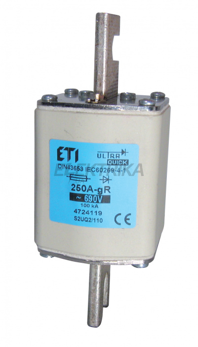 Плавка вставка запобіжник ETI S3UQ2/110/400A/690V 004725123