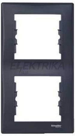Рамка 2-постова вертикальна графіт Schneider Electric Sedna (SDN5801170)