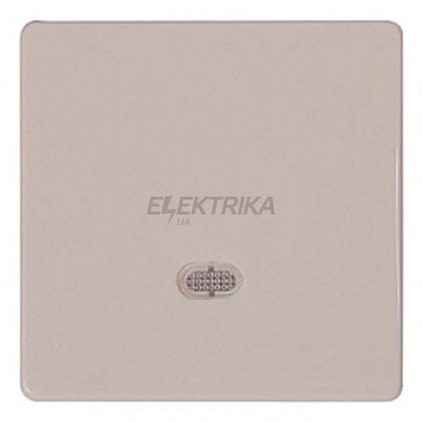 Кнопка e.lux.11651L.pn.l.ivory одинарна "слонова кістка" з підсвічуванням