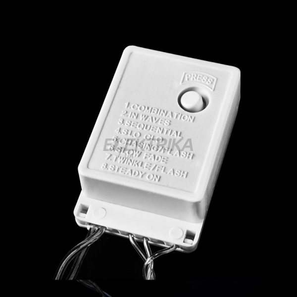 Гірлянда внутрішня DELUX STRING З 100LED 5m білий/прозорий IP20 (90009494)