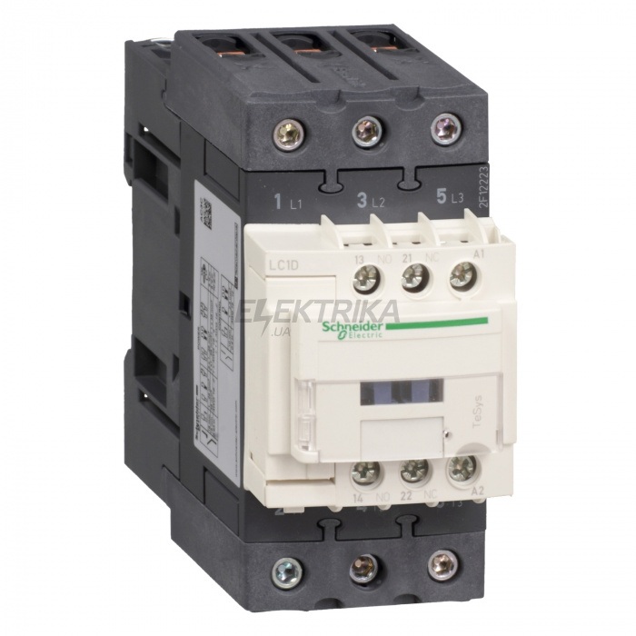 Контактор Schneider Electric Контактор D 3P, 65А, НО + НЗ, 380В AC 50/60ГЦ LC1D65AQ7