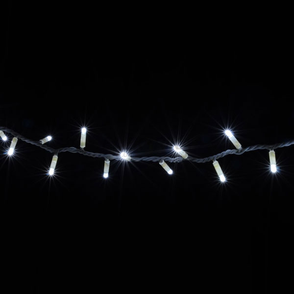 Гірлянда зовнішня STRING 200LED, 10м, тепло. білий/чорний, IP44