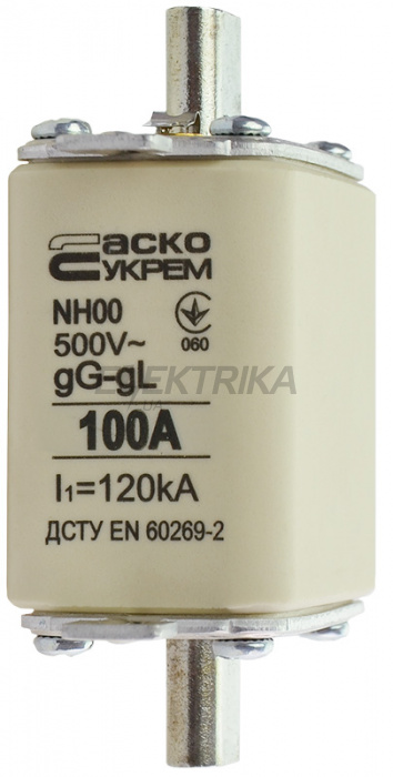 Запобіжник ножовий плавкий АСКО-УКРЕМ NH00 100A gG (A0050010015)
