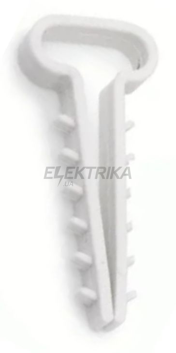 Дюбель ялинка плоска Lectris 3 12х5 мм біла 100 шт (03LCZAFTLBCWH)