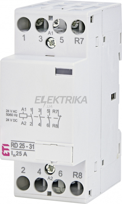 Модульний контактор ETI RD 25-31-24V AC/DC 002464013