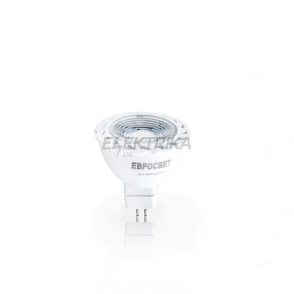 Лампа світлодіодна Євросвітло G-4-4200-GU5.3, 4Вт, 170-240V