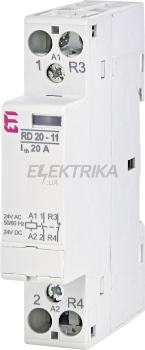 Модульний контактор ETI RD 20-11-24V AC/DC 002464007