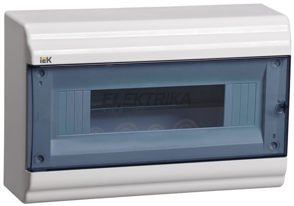 Корпус модульний пластиковий ЩРН-П-12 мод. 1 ряд навісний 290x190x100, IP41 PRIME
