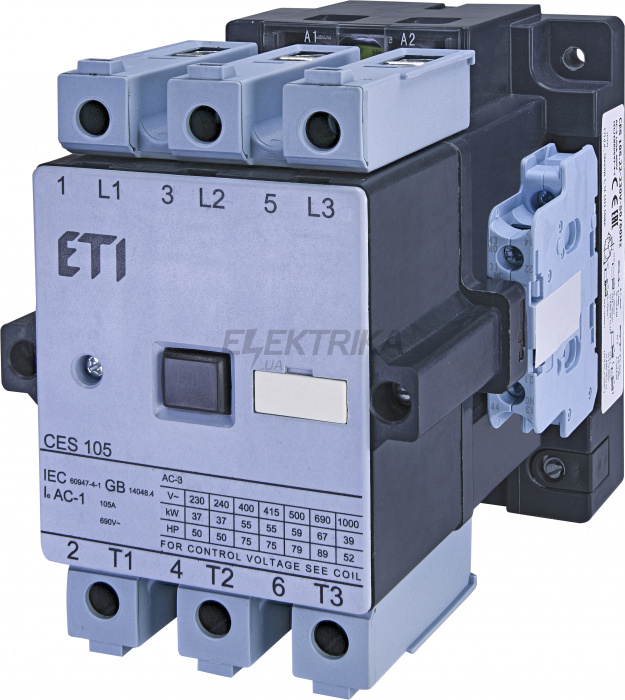 Контактор ETI CES 105.22-230V-50/60Hz 004646566
