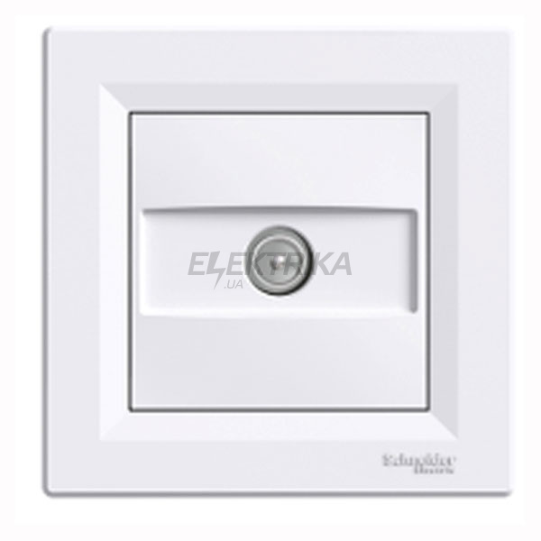 Розетка TV прохідна Schneider Electric Asfora білий (EPH3200221)