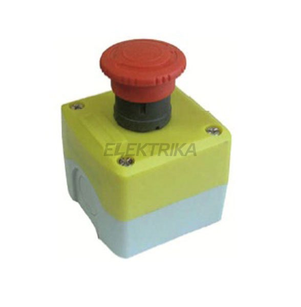 Пост кнопковий ПК722-1, 10A, 230/400B (1 червона)