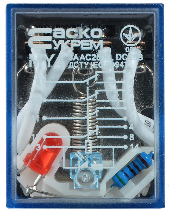 Реле проміжне АСКО-УКРЕМ МY4 (DC 110 V) (A0090010022)