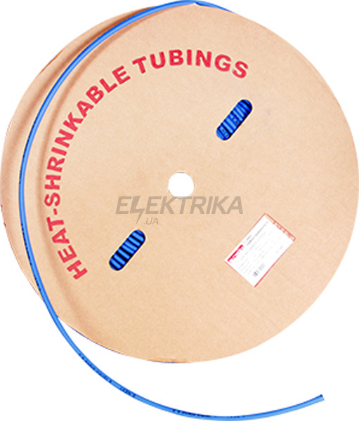 Трубка термоусаджувальна e.termo.stand.roll.8.4.blue, 8/4, 100м, синя