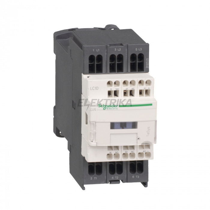 Контактор Schneider Electric Контактор D 3P, 9А, АЛЕ+НЗ, 220В, 50/60ГЦ, пружинний LC1D093M7