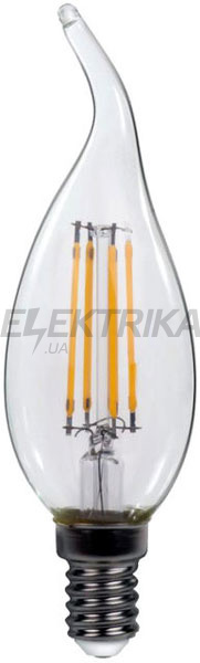 Світлодіодна лампа filament свічка на вітрі ArtDeco4W E14 4000K
