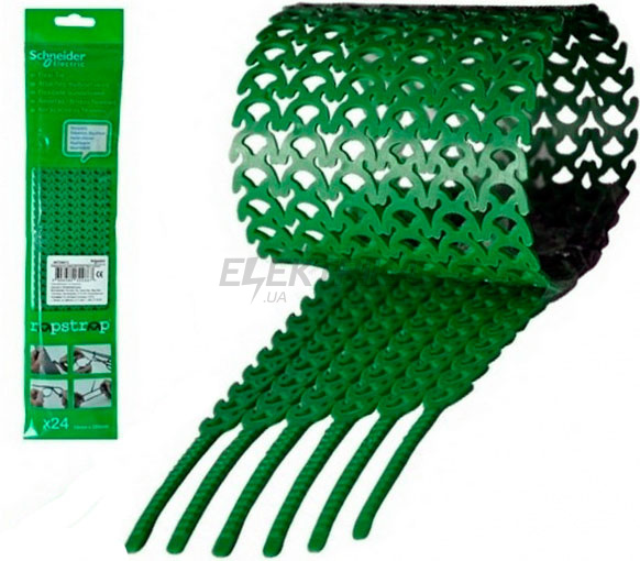 Стяжка кабельна Schneider Electric Rapstrap 10х300 мм (24 шт) зелений (IMT38072)