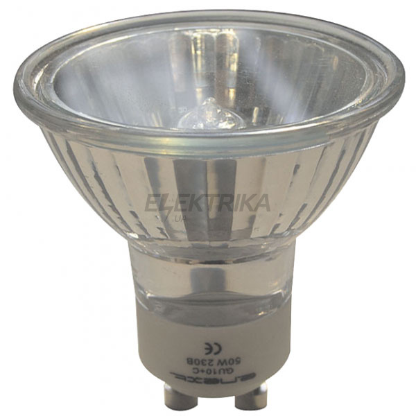 Лампа галогенна e.halogen.gu10.220.20, патрон GU 10, 220V, 20W
