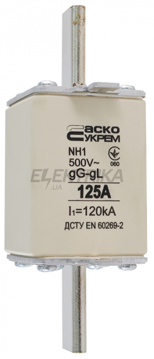 Запобіжник ножовий плавкий АСКО-УКРЕМ NH1 125A gG (A0050010029)
