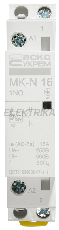 Контактор модульний АСКО-УКРЕМ MK-N 1P 16A 1NO (A0040030020)
