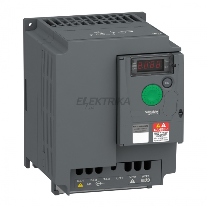 Привід із регульованою частотою обертання Schneider Electric variable speed drive ATV310, 4 kW, 5.5 hp, 380...460 V, 3 phase ATV310HU40N4E