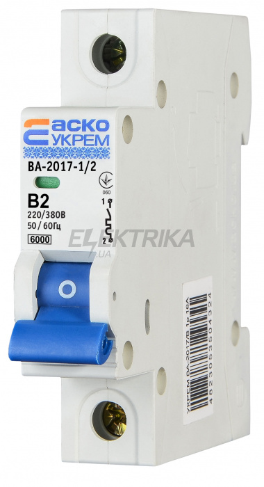 Автоматичний вимикач АСКО-УКРЕМ ВА-2017/B 1р 2А (A0010170045)