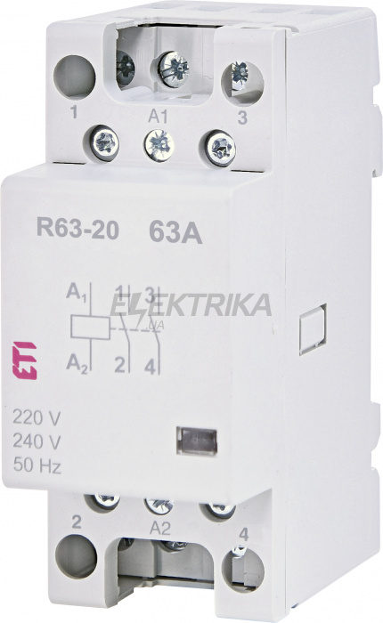 Модульний контактор ETI R 63-20 230V 002463482