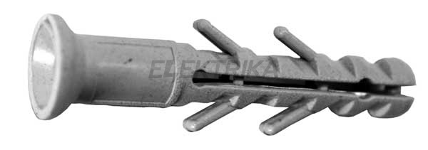 Дюбель e.metiz.dowel.92.U1.08.80, з ударним шурупом М8х80 поліпропілен, потай
