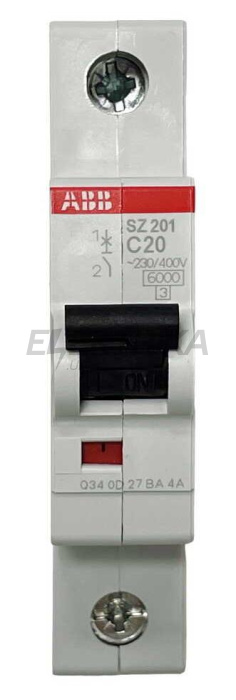 Автоматичний вимикач ABB SZ201-C20 (2CDS251025R0204)