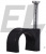 Скоба кабельна кругла АСКО-УКРЕМ 5 мм (упак 100шт) чорний (A0150030035)