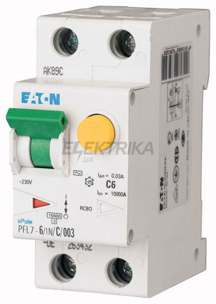 Автоматичний диференціальний вимикач PFL7 6/1N/B/003 A
