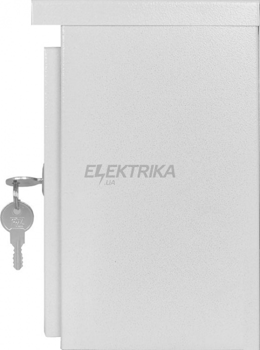Шафа E.NEXT e.mbox.stand.n.12.z металева, під 12 модулів, герметична, IP54, навісна, із замком (s0100129)