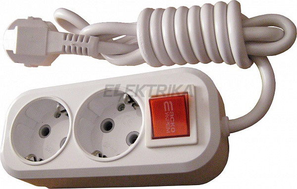 Подовж. 2х-місць 2м (2Р+РЕ+викл.) ПП-6002-2м