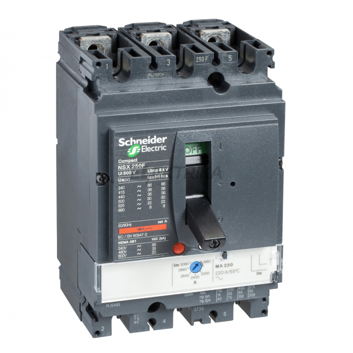 Автоматичний вимикач Schneider Electric 3п3t MA220 NSX250N LV431752