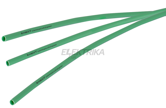 Термоусаджувальна трубка з клейовим шаром e.termo.pro.4,8.1,6.green, 4,8/1,6, 1м, зелена (p092009)