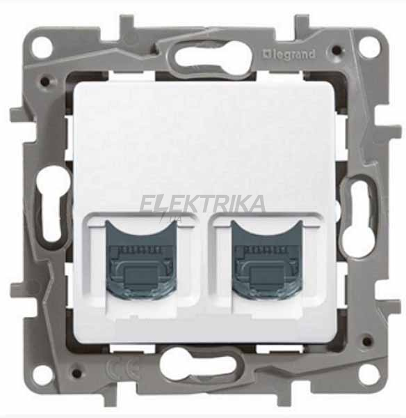 Розетка RJ11+RJ45 кат. 5 UTP, білий 672252