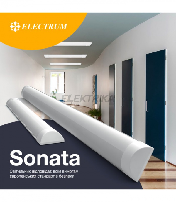 Світильник світлодіодний із розсіювачем ELECTRUM Led Sonata 36W 6500К IP20 B-LO-0909