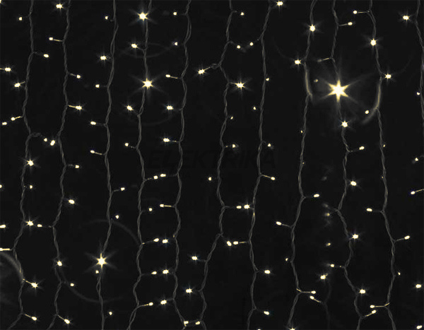 Гірлянда зовнішня Curtain 456LED 2x1.5 жовтий/чорний IP44