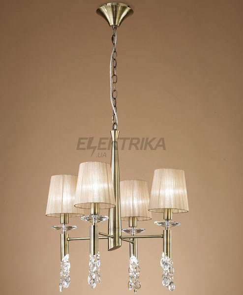 Люстра підвісна Mantra TIFFANY ANTIQUE BRASS 3872