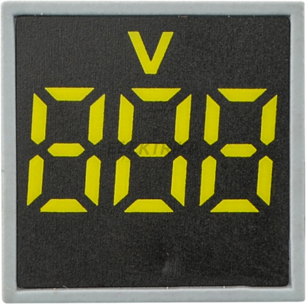 Вольтметр цифровий АСКО-УКРЕМ ED16-22 FVD 30-500В АС жовтий (A0190010032)