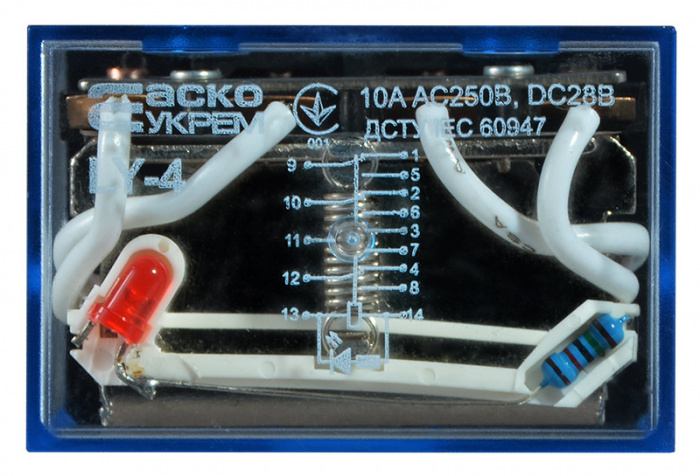 Реле проміжне АСКО-УКРЕМ LY4 (АС 24 V) (A0090070005)