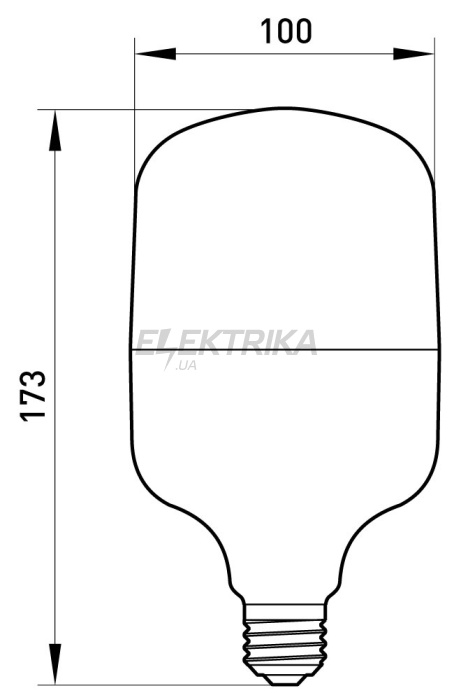 Лампа світлодіодна e.LED.lamp.stand.HP.E27.28.6500, 28Вт, 6500К 110лм/Вт (l0650817)